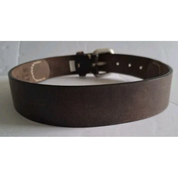 GAP Genuine Leather Belt Size 26 Brown Women's Made In USA Equestrian - Picture 3 of 9